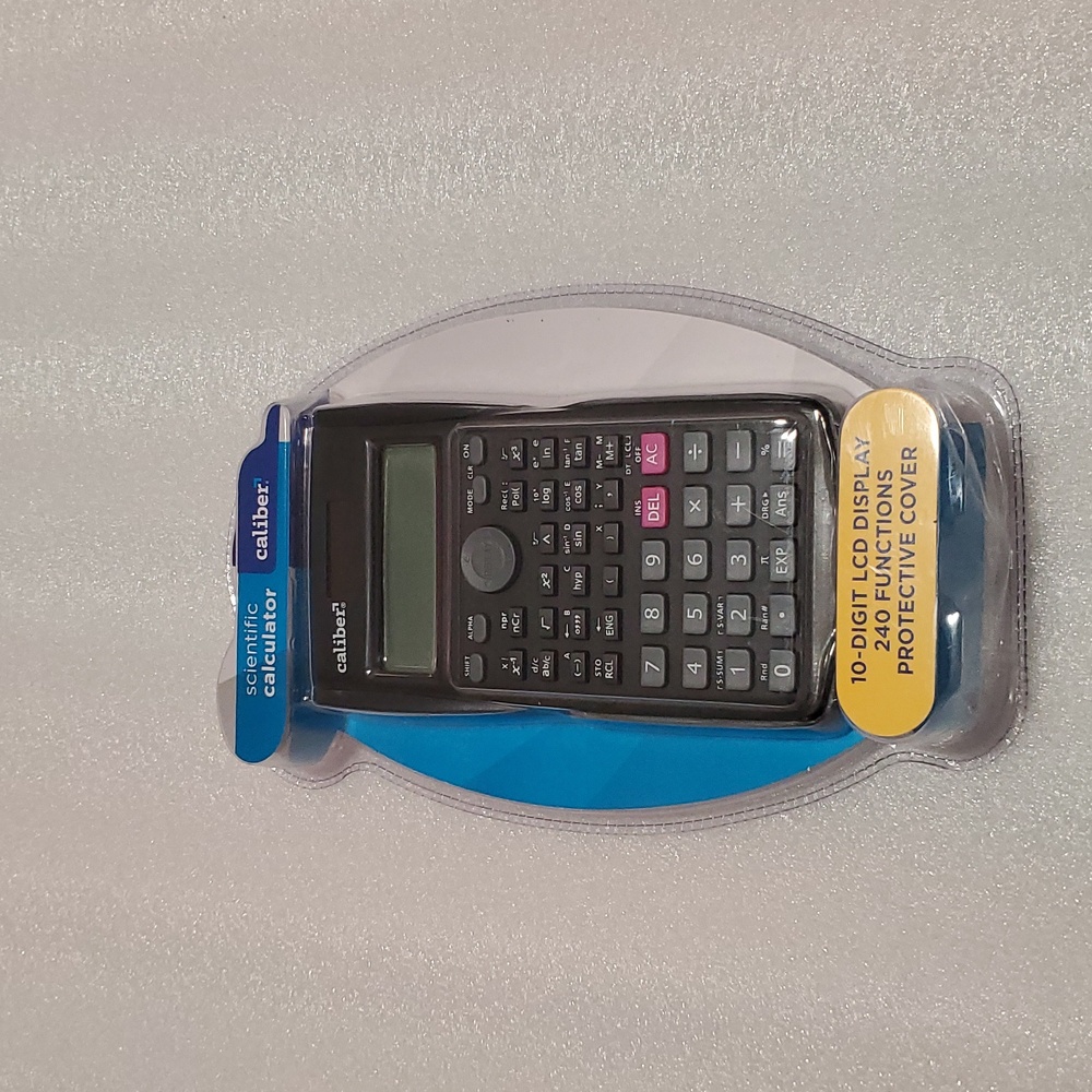 Caliber Scientific Calculator with 10-Digit Display NWT Sealed